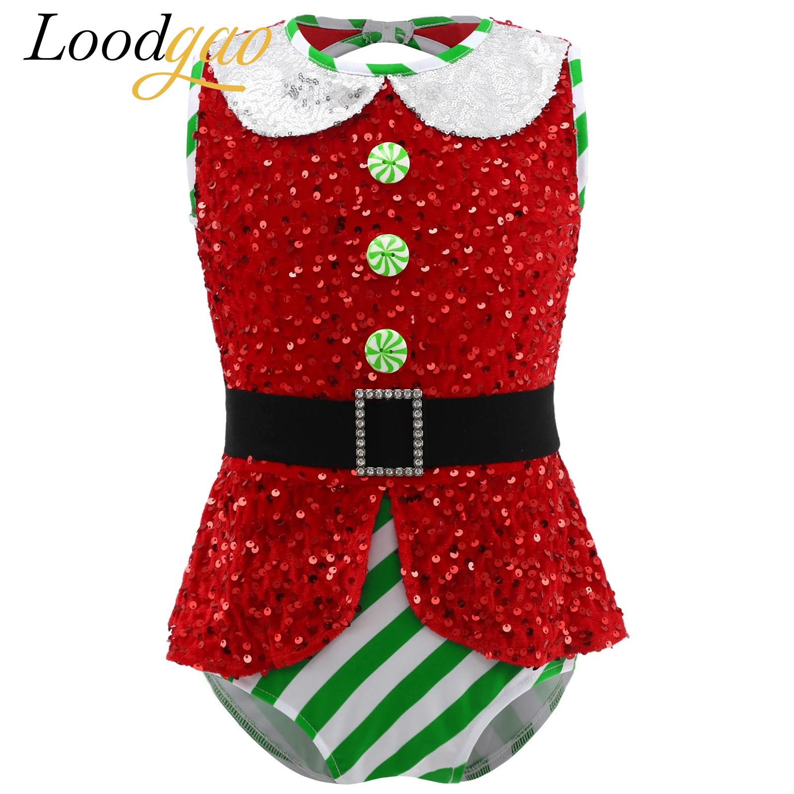 Elf Costume Christmas - 2025 Kız Çocukları Noel Mayosu Elf
