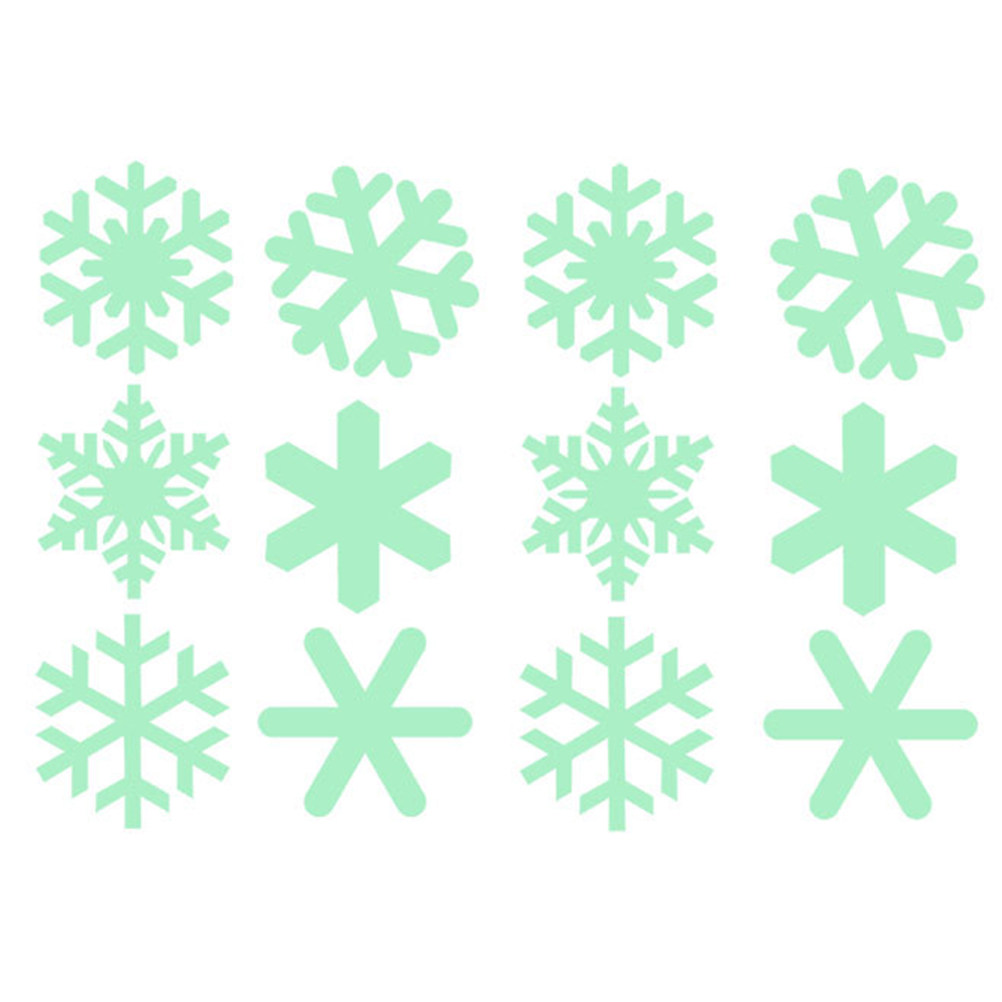 Snowflake Window Decal - 1 Set Işıklı Kar Tanesi Duvar