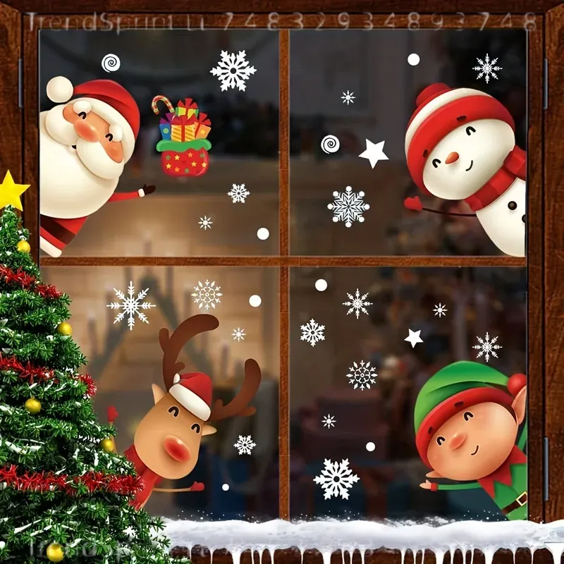 82 Adet Noel Pencere Yapıştırm - Snowflake Window Decal incelemesi ve fiyatı