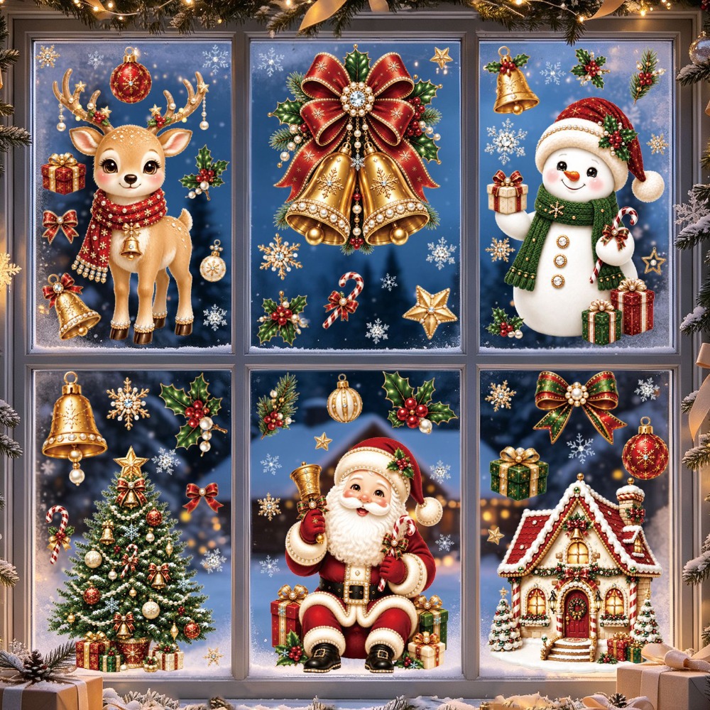 Noel 2027 Yeni Pencere Çıkartm - Snowflake Window Decal incelemesi ve fiyatı