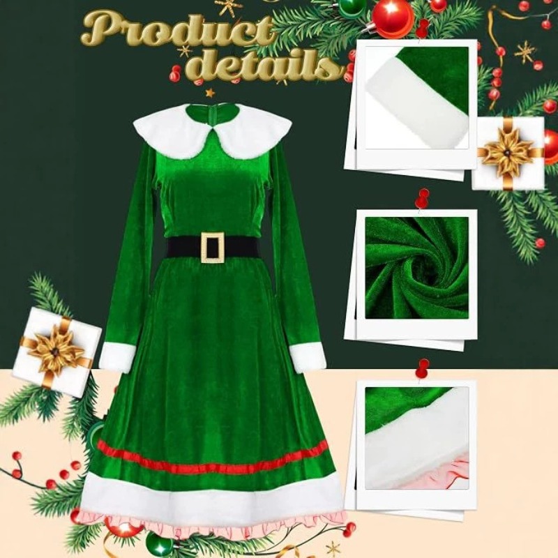 Kadın Noel Elf Kostüm Seti, Ke - Elf Costume Christmas incelemesi ve fiyatı