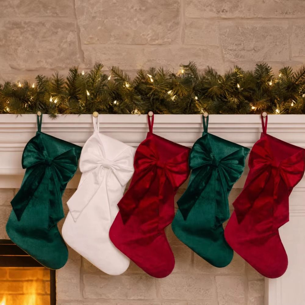 Kadife Noel Çorabı Fiyonklu Bü - Christmas Stocking Hanging incelemesi ve fiyatı